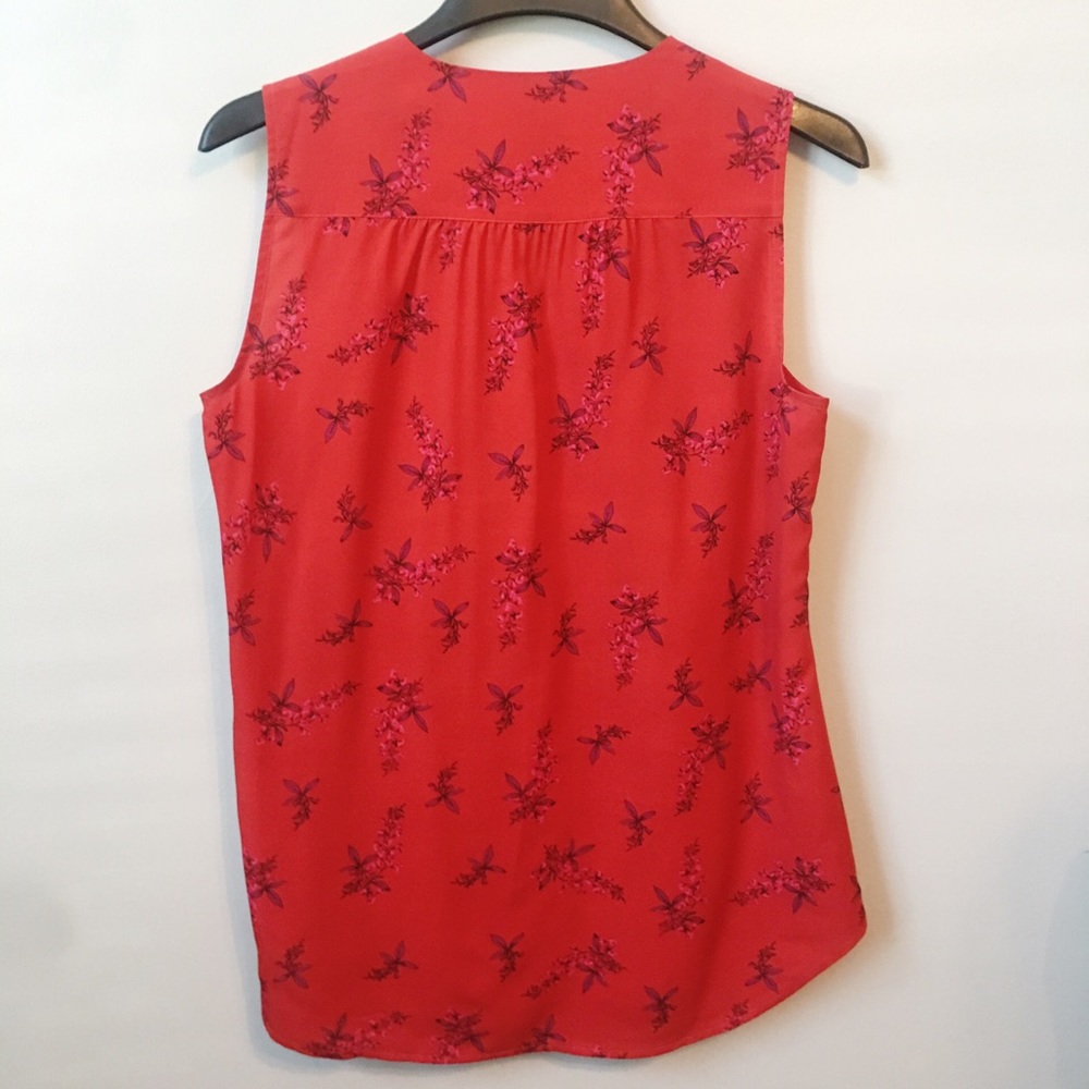 CAbi Red Floral Spring Top - Picture 3 of 5